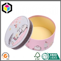 Rigid Luxury Round Cardboard Color Gift Paper Box with Lid