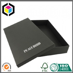 White Logo Black Color Cardboard Garment Paper Box