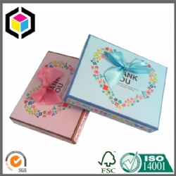 Color Print Lift Lid Off Cardboard Gift Box for Valentine Day