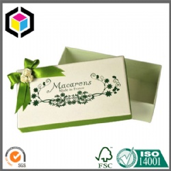 Color Printing Macarons Cardboard Paper Box with Lid