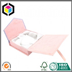 Middle Open Specialty Paper Jewelry Cardboard Box with Inlay