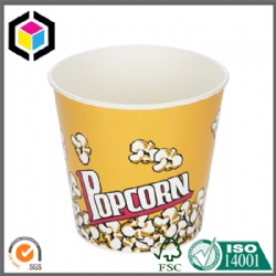 Custom Colors Design Print Paper Popcorn Bucket Box