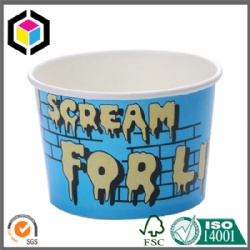 Colorful Print 6oz Ice Cream Paper Cup with Lid