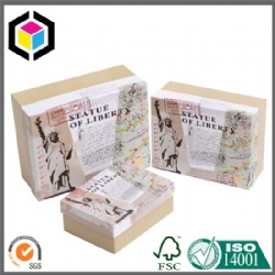 哑膜彩印储物盒，硬纸板储物盒