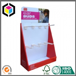 Strong Cardboard Paper PDQ Display Stand with Hanging Bar