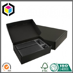 Custom Black Color Print Corrugated Cardboard Shipping Box