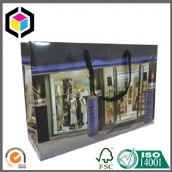 Luxury Glossy Laminated Paper Shopping Garment Bag