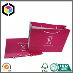 Cotton Handle Color Print Luxury Shopping Paper Bag