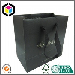 Small Size Black Color Print Paper Gift Jewelry Bag