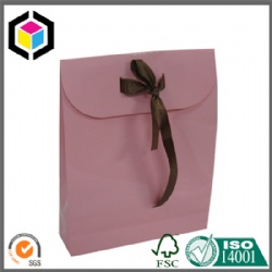 Pink Color Print Small Sized Gift Jewelry Paper Bag