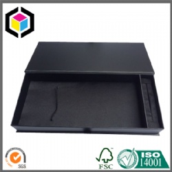 Foam Inlay Luxury Black Paper Gift Jewelry Packaging Box